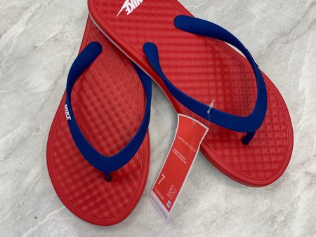 Sandals Flip Flops By Nike Apparel  Size: 7 Online Sale