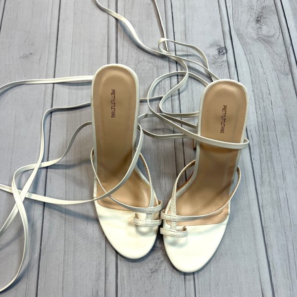 Sandals Heels Block By Pretty Little Thing  Size: 5 For Cheap