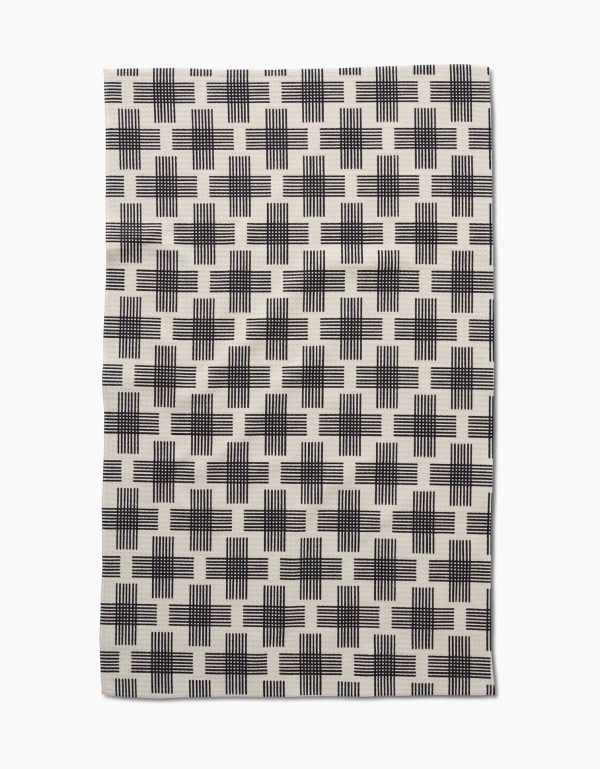 Geometry Kitchen Tea Towel: Cross Hatch Online Hot Sale