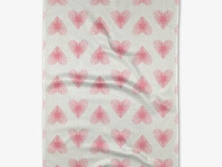 Geometry Kitchen Tea Towel: Life Line Hearts For Cheap