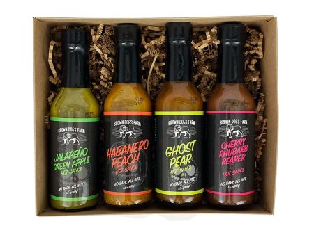 Saucy Brown Dogs Bold & Lively Hot Sauce Gift Box For Cheap