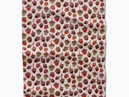 Geometry Kitchen Tea Towel: Acorn Abundance Online Hot Sale