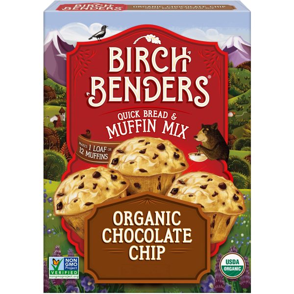 Birch Benders Organic Chocolate Chip Quick Bread and Muffin Mix Supply