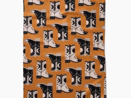 Geometry Kitchen Tea Towel: Cowboy Boots Online