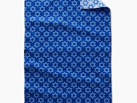 Geometry Double Sided Kitchen Tea Towel: Star of David Online now