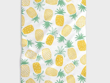 Geometry Kitchen Tea Towel: Pineapple Love on Sale