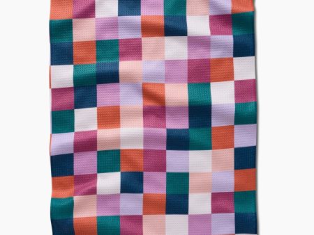 Geometry Kitchen Tea Towel: Fall Checkers Online now