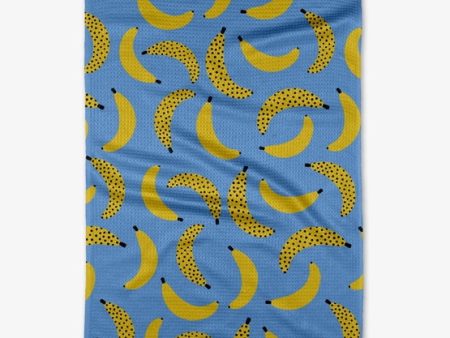 Geometry Kitchen Tea Towel: Blue Bananas Online Sale