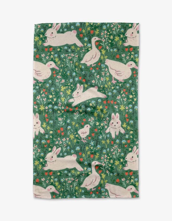 Geometry Kitchen Tea Towel: Easter Meadow For Cheap